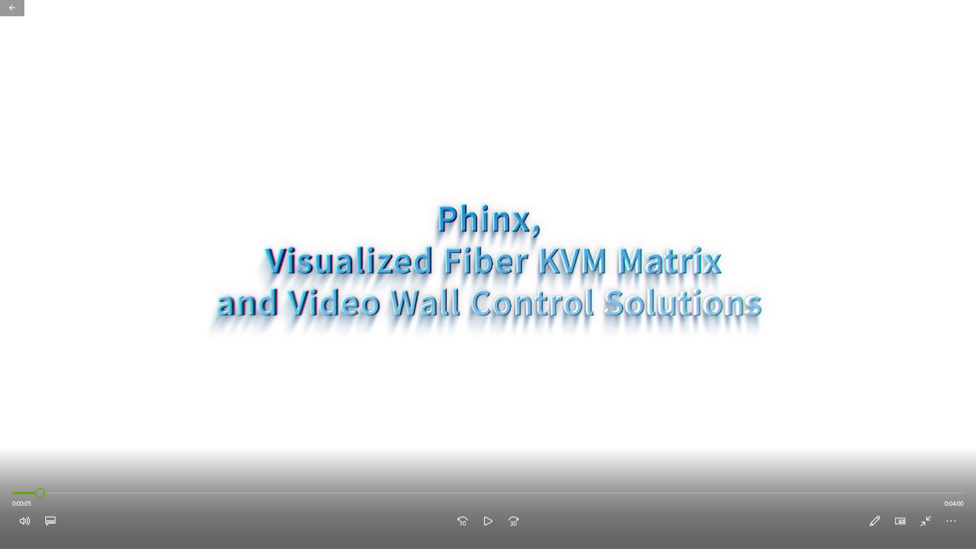 Demo Video about Phinx Fiber KVM Matrix